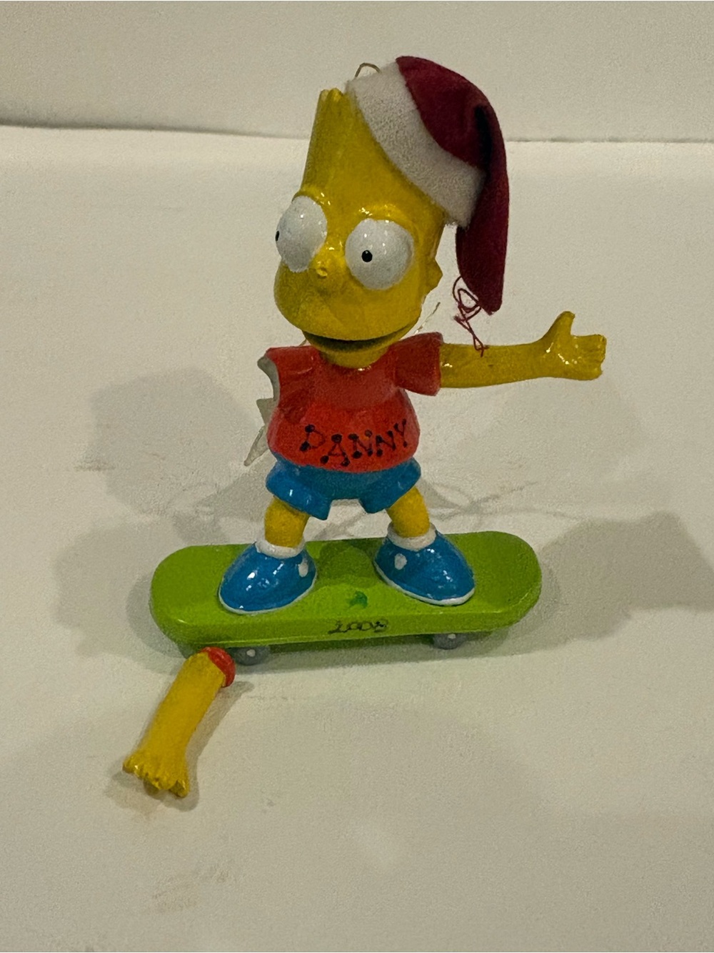 Simpsons Bart Christmas Ornament-Damaged